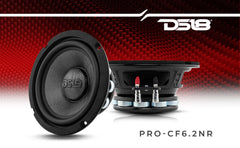 PRO 6.5" Neodymium Carbon Fiber Water resistant Cone Mid-Bass Loudspeaker 250 Watts Rms 2-Ohm - DS18