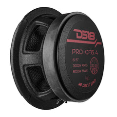 6.5” Motorcycle & Motorsports Loudspeaker With Water Resistant Carbon Fiber Cone | 4-Ohm 300W RMS - DS18