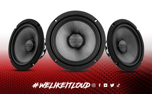 PRO 8" Neodymium Carbon Fiber Water resistant Cone Mid-Bass Loudspeaker 300 Watts Rms 2-Ohm - DS18