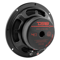 PRO 8" Shallow Carbon Fiber Water resistant Cone Mid-Bass Loudspeaker 275 Watts Rms 4-Ohm - DS18