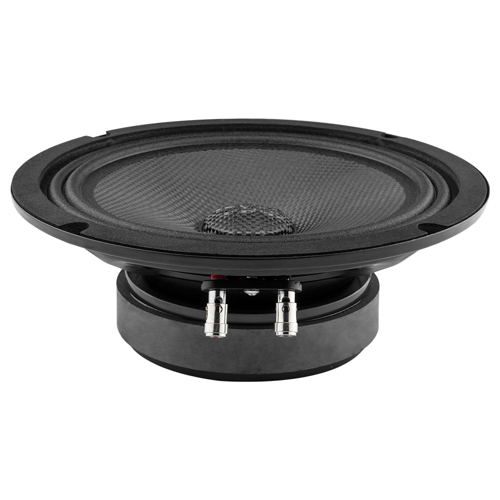 PRO 8" Shallow Carbon Fiber Water resistant Cone Mid-Bass Loudspeaker 275 Watts Rms 4-Ohm - DS18