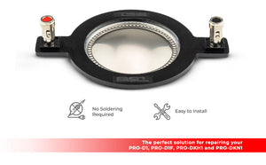 PRO 2" Titanium Replacement Diaphragm for PRO-D1, PRO-D1F, PRO-DKH1, PRO-DKN1 and Universal 4-Ohm - DS18