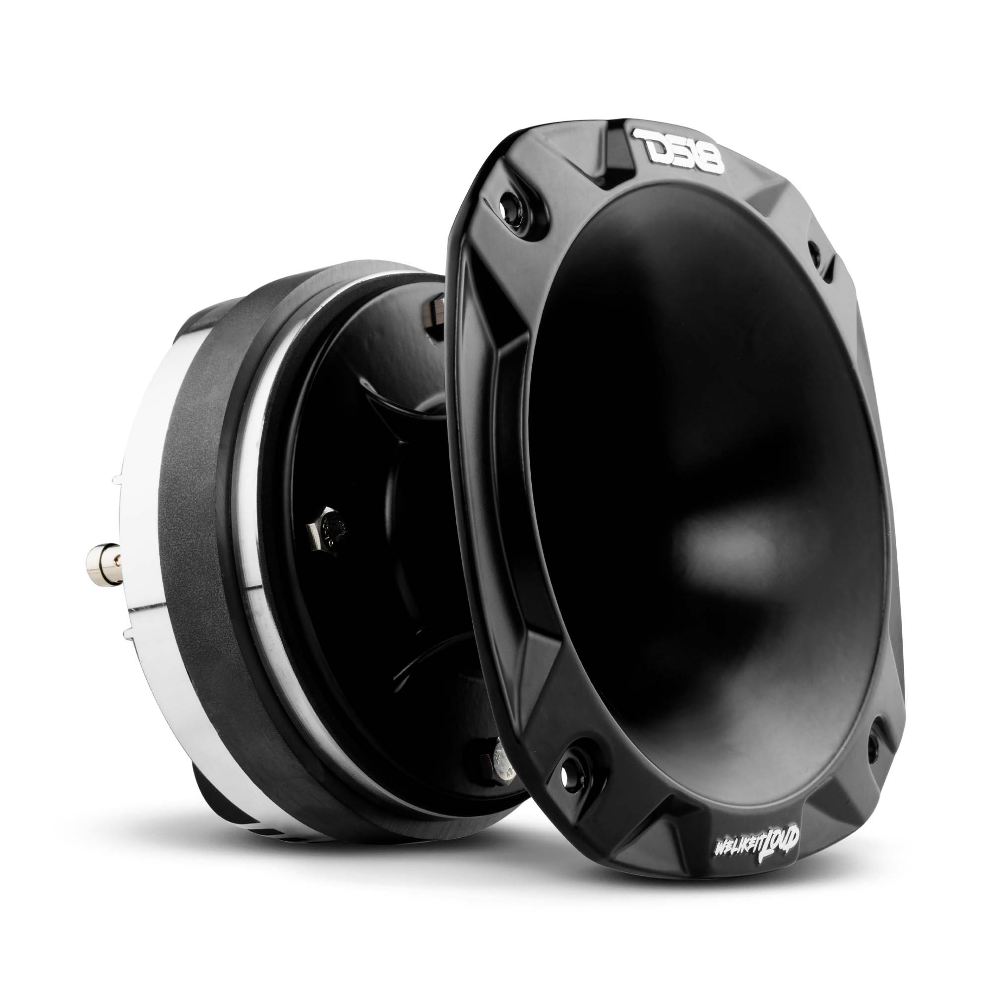 2" Driver Short Horn Kit 320 Watts 2" Titanium 8-Ohm Vc (PRO-D1+PRO-HA52/BK) - DS18
