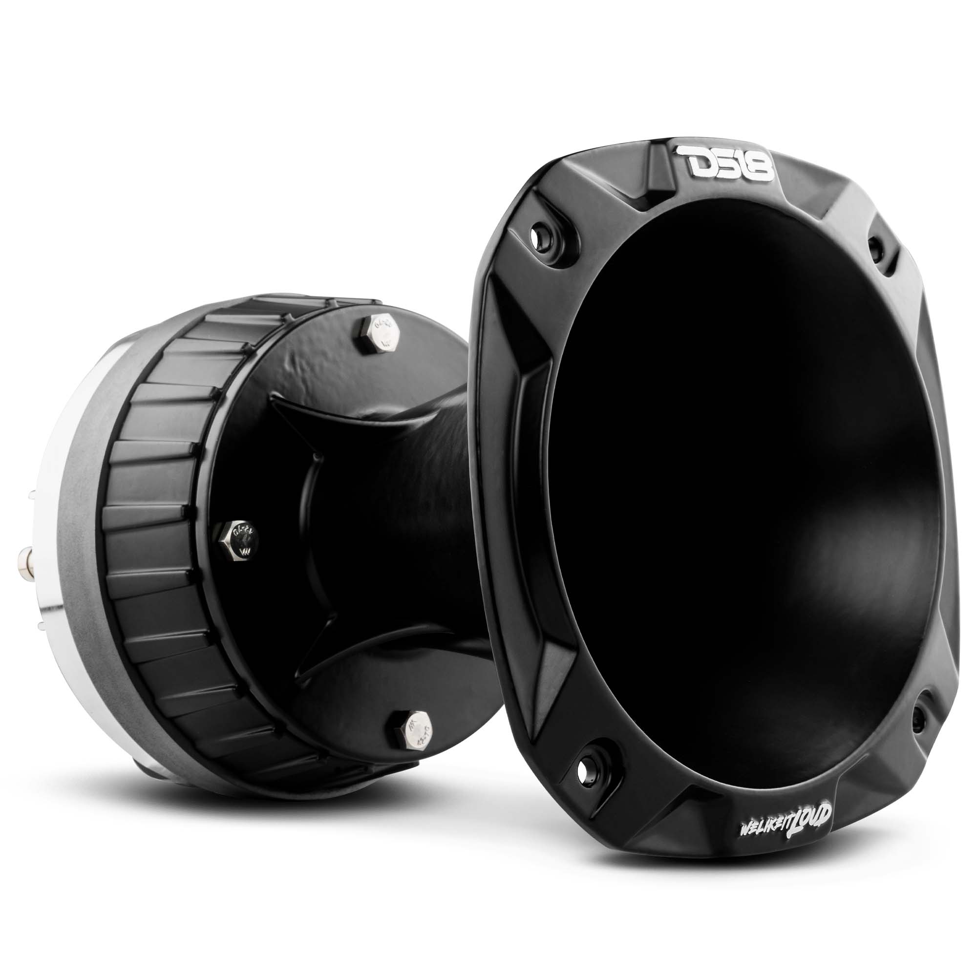 2" Driver with Spacer And Horn Kit 320 Watts 2" Titanium 8-Ohm Vc (PRO-D1+PRO-HA102/BK) - DS18
