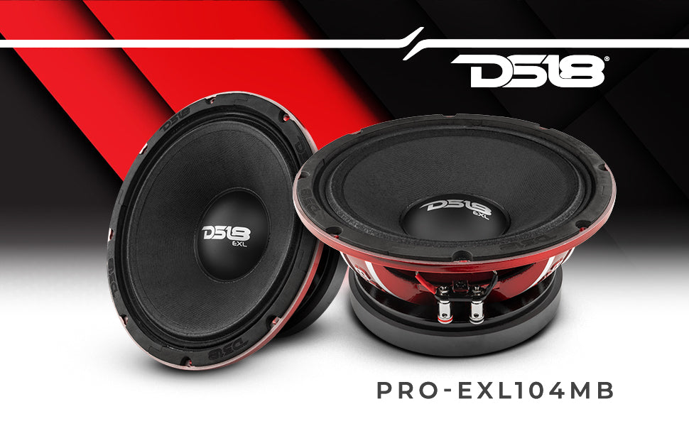 PRO EXL 10" Mid-Bass Loudspeaker 600 Watts Rms 4-Ohm - DS18