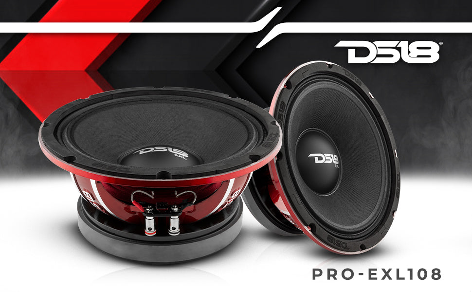 DS18 PRO-EXL108 10" Mid-Range Loudspeaker 1200 Watts 8-Ohm - DS18