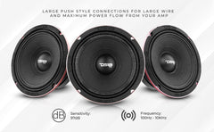 PRO-EXL 8" Mid-Range Loudspeaker 400 Watts Rms 4-Ohm - DS18