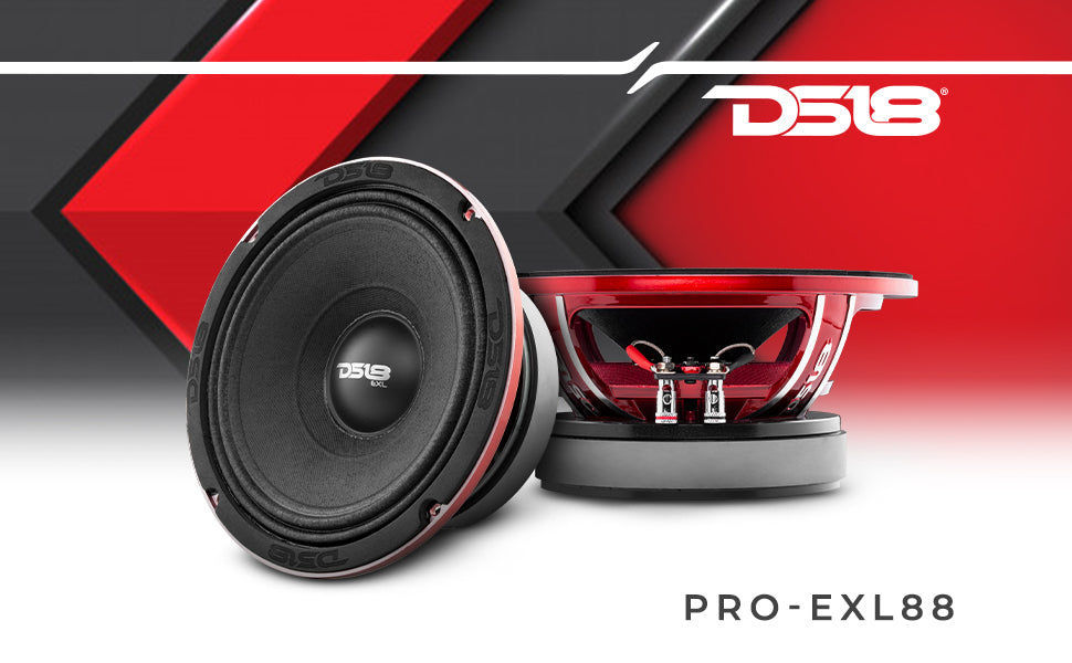 PRO-EXL 8" Mid-Range Loudspeaker 400 Watts Rms 8-Ohm - DS18