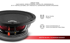 PRO-FU 10" Mid-Range Loudspeaker 400 Watts Rms 4-Ohm - DS18