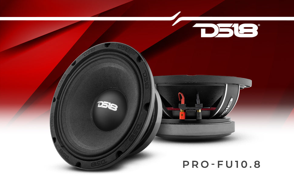 PRO-FU 10" Mid-Range Loudspeaker 400 Watts Rms 8-Ohm - DS18