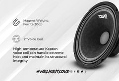 DS18 PRO-GM10.4 10" Mid-Range Loudspeaker 660 Watts 4-Ohm - DS18