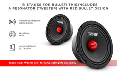 6.5" Mid-Range Loudspeaker with Bullet 480 Watts 8-Ohm - DS18