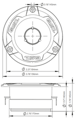 8" Mid-Range Loudspeaker & 3.8" Super Bullet Tweeter Package – High-Power Audio Pair - DS18
