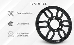 6.5" Universal Speaker Grill Cover - DS18