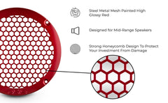 6.5" Universal Shallow Metal Mesh Speaker Grill - DS18