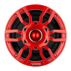 DS18 PRO-GTW8RD 8" Grill with Built-in 1.75" VC Neodymium Bullet Tweeter and RGB Lights 500 Watts Red - DS18