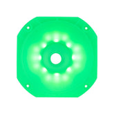 DS18 PRO-HA110CL Twist On 1" 110° 6.14" Depth Plastic Horn Clear with RGB LED Lights - DS18