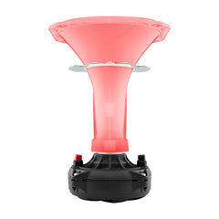 DS18 PRO-HA110CL Twist On 1" 110° 6.14" Depth Plastic Horn Clear with RGB LED Lights - DS18
