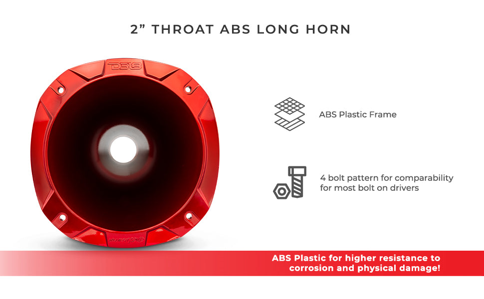 2" Throat Bolt On 27° 10.84" Depth Plastic Horn - DS18