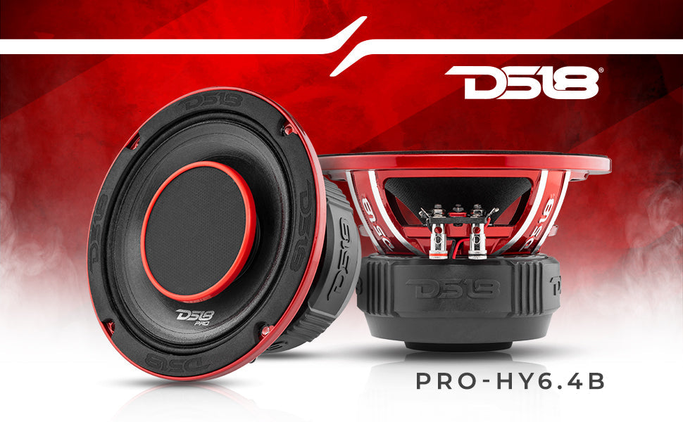 PRO 6.5" Coaxial Hybrid Mid-Range Water resistant Cone Loudspeaker with Built-in Driver 225 Watts Rms 4-Ohm - DS18