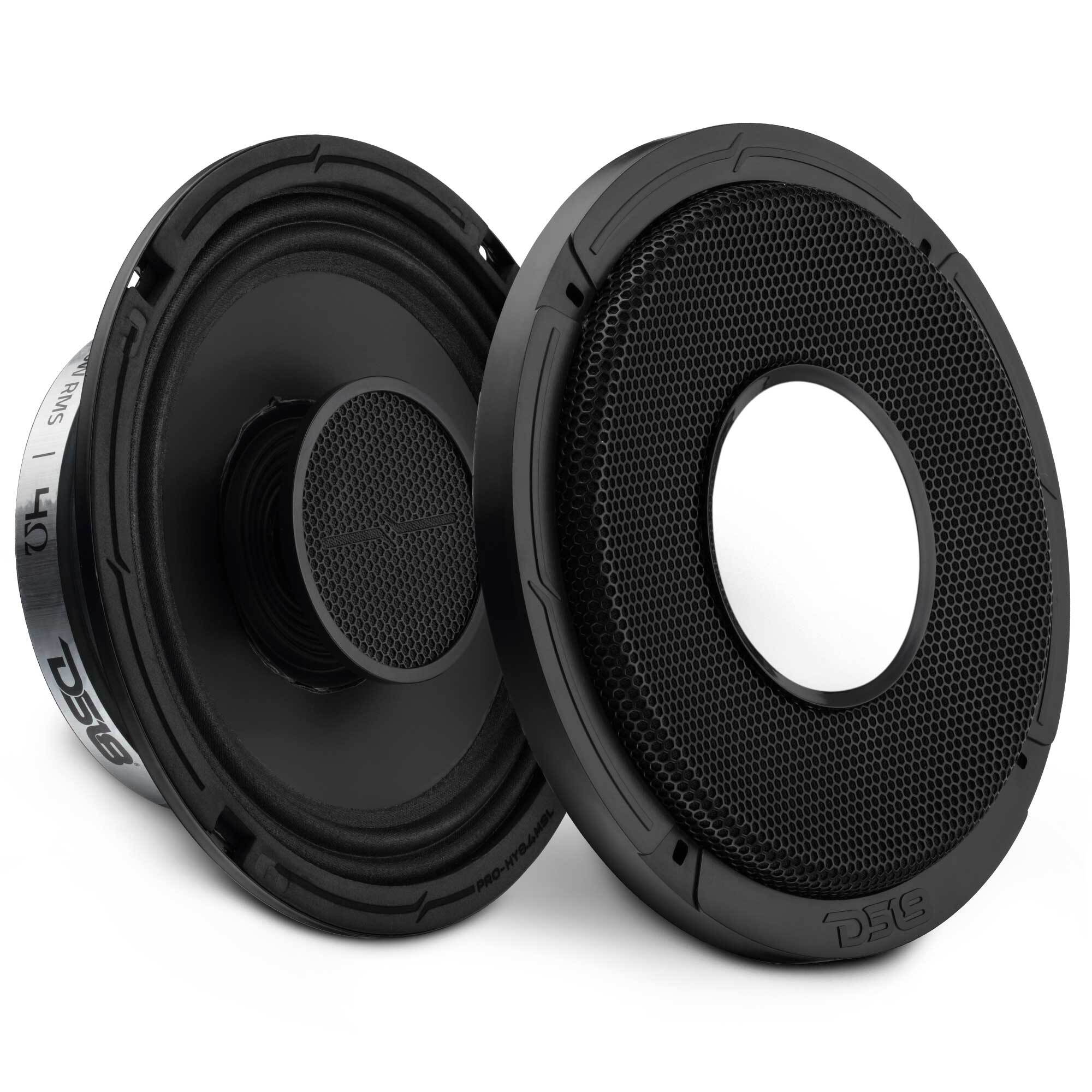 PRO 8" Shallow Coaxial Hybrid Mid-Range Loudspeaker with Built-in Driver | 200W RMS 4-Ohm - DS18