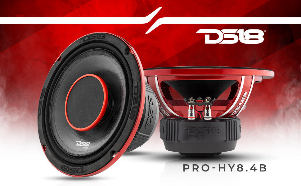 PRO 8" Coaxial Hybrid Mid-Range Water resistant Cone Loudspeaker with Built-in Driver 250 Watts Rms 4-Ohm - DS18