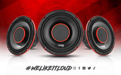 PRO 8" Coaxial Hybrid Mid-Range Water resistant Cone Loudspeaker with Built-in Driver 250 Watts Rms 4-Ohm - DS18