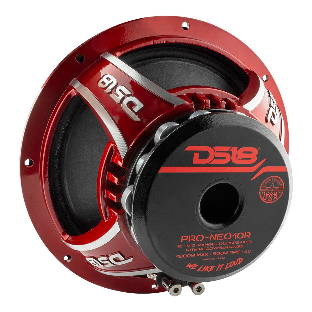 PRO 10" Neodymium Mid-Bass Loudspeaker 500 Watts Rms 4-Ohm - DS18