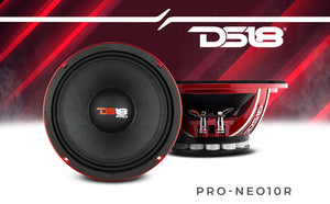 PRO 10" Neodymium Mid-Bass Loudspeaker 500 Watts Rms 4-Ohm - DS18