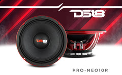 PRO 10" Neodymium Mid-Bass Loudspeaker 500 Watts Rms 4-Ohm - DS18