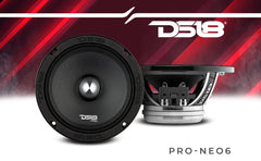 PRO 6.5" Neodymium Mid-Range Bullet Loudspeaker 250 Watts Rms 4-Ohm - DS18