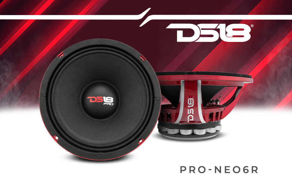 PRO 6.5" Neodymium Mid-Range Loudspeaker 300 Watts Rms 4-Ohm - DS18