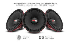 PRO 6.5" Neodymium Mid-Range Loudspeaker 300 Watts Rms 4-Ohm - DS18