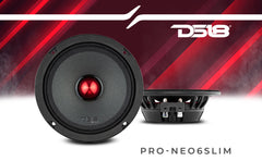 PRO 6.5" Slim Neodymium Mid-Range Loudspeaker with Bullet | 400W 4-Ohm - DS18