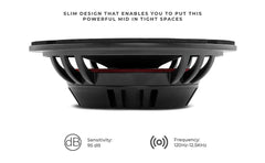 PRO 8" Slim Neodymium Mid-Range Loudspeaker with Bullet | 500W 4-Ohm - DS18