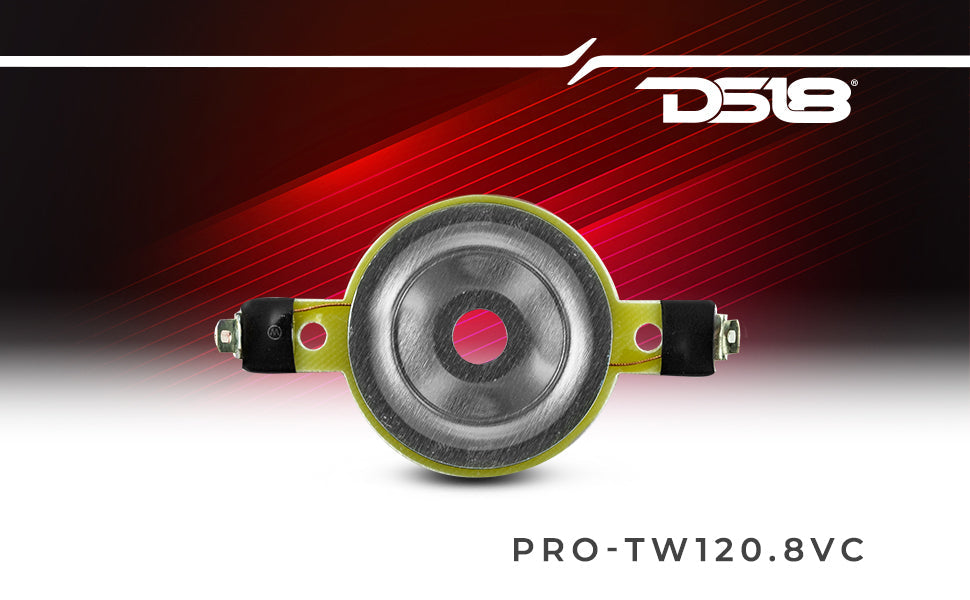 DS18 PRO-TW120.8VC PRO Replacement Diaphragm For PRO-TW120 And Universal 1" VCL 8OHM - DS18