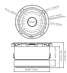 3” PRO Aluminum Super Bullet Tweeter – 240 Watts with Built in Crossover - DS18