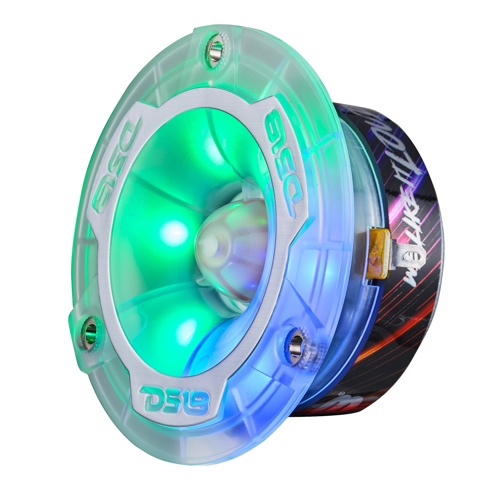 3.8” Super Bullet Tweeter with 1” Aluminum Voice Coil & Digital LED Lights - DS18