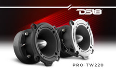 3” PRO Aluminum Super Bullet Tweeter – 240 Watts with Built in Crossover - Silver - DS18