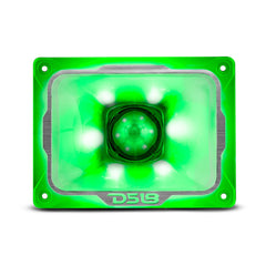4" x 5.35" Super Bullet Tweeter 250 Watts 1.5" Aluminum 4-Ohm Vc with RGB LED Lights - DS18