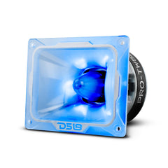 4" x 5.35" Super Bullet Tweeter 250 Watts 1.5" Aluminum 4-Ohm Vc with RGB LED Lights - DS18