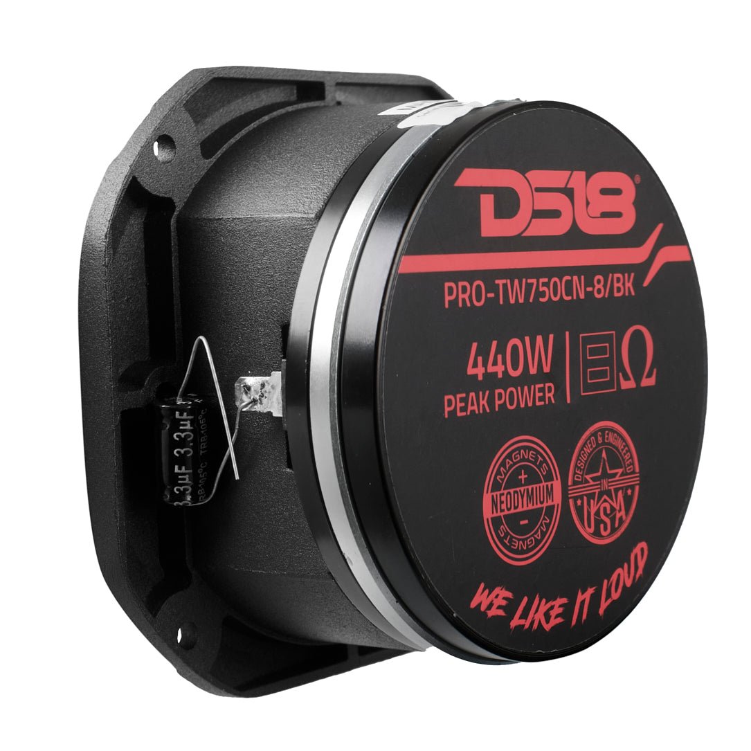 4" Super Bullet Tweeter with 1.5" Titanium Voice Coil Neodymium Magnet 220 Watts 8-Ohm - DS18