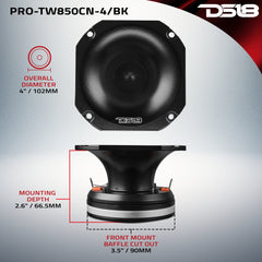 4" High Compression Tweeter | Neodymium Magnet | 4-Ohm - DS18