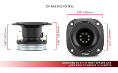 3" High Compression Neodymium Hybrid Driver/Tweeter 100 Watts 1" Polyimide 4-Ohm Vc - DS18