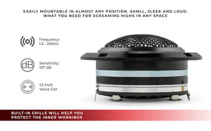 3.6" High Compression Neodymium Hybrid Driver/Tweeter 200 Watts 1.5 " Pen 4-Ohm Vc - DS18