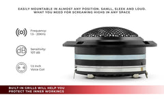3.6" High Compression Neodymium Hybrid Driver/Tweeter 200 Watts 1.5 " Pen 4-Ohm Vc - DS18