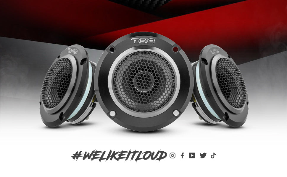 3.6" High Compression Neodymium Hybrid Driver/Tweeter 200 Watts 1.5 " Pen 4-Ohm Vc - DS18
