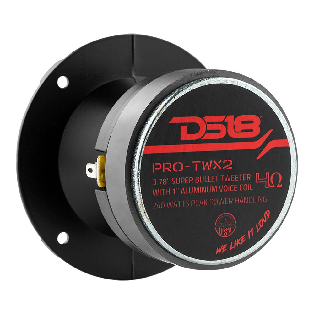 3.8" Super Bullet Tweeter 120 Watts 1" Aluminum 4-Ohm Vc - DS18
