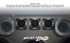 3.8" Super Bullet Tweeter | 250W RMS 1.5" Titanium 8-Ohm Vc - DS18