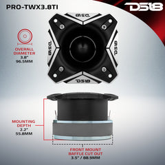3.8" Super Bullet Tweeter | 250W RMS 1.5" Titanium 8-Ohm Vc - DS18